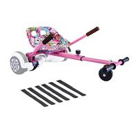 fastvert Eco-friendly Hoverbord Go Kart Attachment - Stylish Seat, Swivel Wheel, Adjustable Length - Fits 6.5", 8", 8.5", 10" hoverbords - Safe & Enjoyable Riding for Kids and Adults!