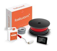 Fastwarm 100W Electric Underfloor Heating Cable Kit - 1.15M2 - Touch Black Thermostat