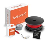 Fastwarm 100W Electric Underfloor Heating Cable Kit - 1.15M2 - Wifi Black Thermostat