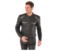 FASTWAY Sport Men 191 Leather Combi Jacket black size 56