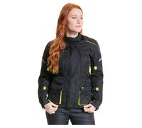 FASTWAY Touring Women 211 Textile Jacket women Black/Yellow, 48
