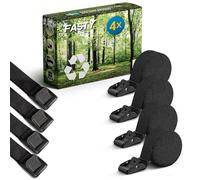 FASTY Lashing Straps - Motorcycle Tie Down Strap Heavy Duty Adjustable | Luggage Cargo Moving Straps | Cam Buckle Ratchet 4 Pk 8Ft x 1” | 881lb Break Strength Cinch Tork Strap