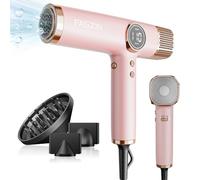 Faszin Hair Dryer, Lightweight Hairdryer with 110,000 RPM High Speed Motor for Fast Drying, 200 Million Ionic Hairdryers for Women & Men, Low Noise Hair Dryers, with 3 Magnetic Nozzle (Pink)