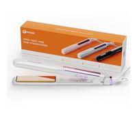Faszin Ionic Hair Straighteners, 20S Fast Heat Up Flat Iron, Titanium Plate for Smooth Shiny Results, Clear LCD Display, 2 in 1 Hair Straightener (White)