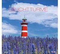 Faszination Leuchttürme - an den Grenzen der Landschaft Kalender 2024. Eiland-Leuchtturm-Kalender mit 12 Farbfotos. Großer Wandkalender 48 x 46 cm mit Monatskalendarium.: An den Grenzen der Landschaft