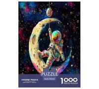 Fat Baby Astronaut Jigsaw Puzzles Puzzle for Adults Kids. 1000 Pieces Impossible Challenge Toy Educational Game Home Decoration for Adults& Kids Age 14 Years Up 70x50cm/1000pcs