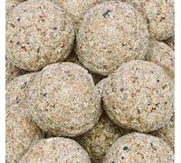 Fat Balls for Wild Birds (150) - High Energy Suet Feed, Nutritious, Great for Hanging Feeders, Attracts Birds to Garden All Year Round - Buzzby’s