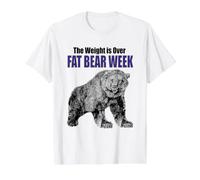 Fat Bear Week! The Weight is Over! Time to Celebrate Value Graphic T-Shirt, Men, White, XL