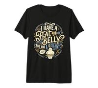 Fat Belly L is Silent Diet Gift Ideas Gift for Dad Premium T-Shirt