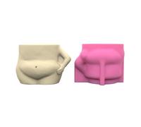 Fat Belly Silicone for Flower Pots Vase Mold Concrete Cement Epoxy Resin Mold Casting Tool Craft Garden Decors Silicone Molds for Baking