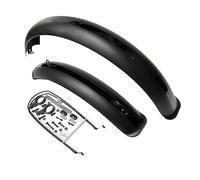 Fat Bike Fender Front and Rear Fender Set for Fat Tire Bike Wings Full Coverage Set(26 Inch) (Black)