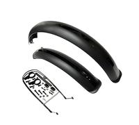 Fat Bike Fender Front and Rear Fender Set for Fat Tire Bike Wings Full Coverage Set (BLACK, 20 INCH)