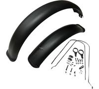 Fat Bike Fender Front and Rear Mudguard Set for Fat Tire Bike Wings Full Coverage Set for 26 x 4.0~5.0 Inch Wide Tire