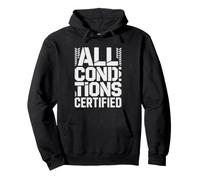 Fat Bike Rider Conditions Certified Winter Mud Snow Sand Pullover Hoodie