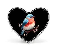 Fat Bird Badge Pin Brooch Button Stylish Heart Shaped Decorative for Clothes Backpacks Hats