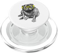 Fat Black Pug PopSockets PopGrip for MagSafe