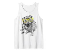 Fat Black Pug Tank Top
