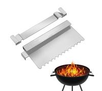 Fat Block Grill, Fat Platform, 2 x Stainless Steel Grease Stoppers | Grill Barbecue Tool Rack BBQ Kitchen Vase for Flat Grills and Other Grills