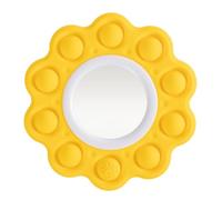 Fat Brain Toys Dimpl Bright, Push and Pop Dimple Fidget Toy with Double Sided Mirror, BPA Free Silicone Baby Sensory Toys, Early Development & Activity Toys for Boys and Girls Ages +10 Months