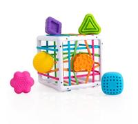 Fat Brain Toys F251 Fat Brain InnyBin, Kids Preschool, Shape Sorter, Sorting Building Sets, Early Development Toy for Babies Aged 18 Months and Older, Multicoloured