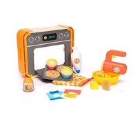 Fat Brain Toys Pretendables Bakery Set-Pretend Play Kids Baking Set with Oven, Mixer, Cupcakes, Cookies and Other Toy Kitchen Accessories - Durable Kids Kitchen Playset - Baking Gifts for +3 Year Olds