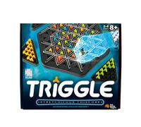 Fat Brain Toys Triggle - Stretch Four to Score Fun Family Brainteaser Strategy game for Kids, Teens, & Adults] Rubber Band Triangle game