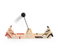 Fat Brain Toys VolleyShot | Back and Forth Paddle Ball Table Top Game | Wooden Toy With Built-in Score Sliders | Kids Toys for 8 Year Olds and Older, S