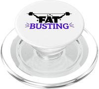 Fat Busting Fitness Strength Training Motivation Design PopSockets PopGrip for MagSafe