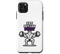 Fat But Can Fight Gym Funny Gym Workout Unicorn Bodybuilding Case for iPhone 11 Pro Max