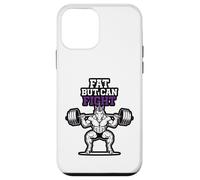 Fat But Can Fight Gym Funny Gym Workout Unicorn Bodybuilding Case for iPhone 12 mini