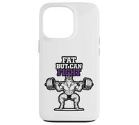 Fat But Can Fight Gym Funny Gym Workout Unicorn Bodybuilding Case for iPhone 13 Pro