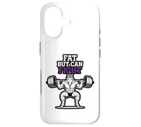 Fat But Can Fight Gym Funny Gym Workout Unicorn Bodybuilding Case for iPhone 17