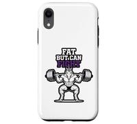 Fat But Can Fight Gym Funny Gym Workout Unicorn Bodybuilding Case for iPhone XR