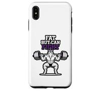 Fat But Can Fight Gym Funny Gym Workout Unicorn Bodybuilding Case for iPhone XS Max