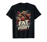 Fat But Can Fight Gym Weightlifting Powerlifter Bodybuilder T-Shirt