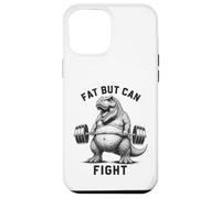 Fat But Can Fight T Rex Strongman Strong Dad Gym Fitness Case for iPhone 12 Pro Max