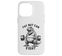 Fat But Can Fight T Rex Strongman Strong Dad Gym Fitness Case for iPhone 14 Pro Max