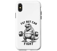 Fat But Can Fight T Rex Strongman Strong Dad Gym Fitness Case for iPhone X/XS