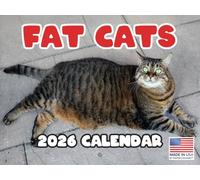 Fat Cat Calendar 2026 Monthly Wall Calender 12 Month | American Made In The USA