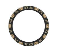 Fat cat Printed Elastic Protective Cover Steering Wheel Trim Cover Suitable For SUVs And Trucks