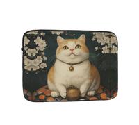 Fat cat Printed Laptop Sleeve Printed Laptop Protective Case Suitable For Travel And Office Use 10 inch