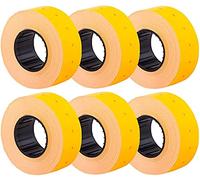 Fat-catz-copy-catz: 10x Orange Rolls Price Gun Label Paper for Shops, Markets for MX-5500 Price Gun Labeller