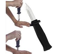 Fat-catz-copy-catz 2x Adults Plastic Restractable Prop Knives Fancy Dress Joke Daggers 18cm