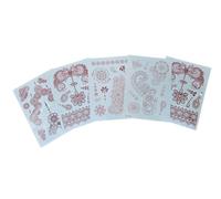 Fat-Catz-Copy-Catz 2x Sheets Ladies Red Temporary Tattoos Wedding Mehndi Henna Eid Festival Celtic
