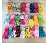 Fat-catz-copy-catz 36x Items for Fashion Doll Dresses Clothes & Shoes Bundle: 12 dresses, 12 shoes & 12 Hangers Made for Dolls