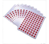 Fat-catz-copy-catz 400+ Childrens Reward Red Metallic Stars Stickers for kids, motivation merit/praise school teacher labels