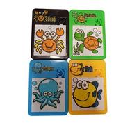 Fat-catz-copy-catz 4x Age 6+ Mini Sea Life & Zoo Animal Theme Sliding Puzzle Toys Retro Party Bag Fillers For Kids