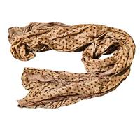 Fat-catz-copy-catz Brown Spotted Polka Dots Spots Crinkle Ladies Large Fashion Shawl Scarf 70" x 40"