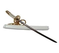 Fat-catz-copy-catz - Collectable Replica Mens Boys Scale Model White Ninja Samurai Sword 10cm Toy in Case Keyring (Not Sharp)
