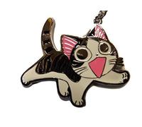 Fat-catz-copy-catz - Cute Animated Anime Cartoon Cat Enamel Keyring